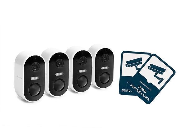 NEXSMART™ AIR3 BATTERIJ-AANGEDREVEN BEWAKINGSCAMERA - 4 PAKKEN+BEWAKINGSSTICKER