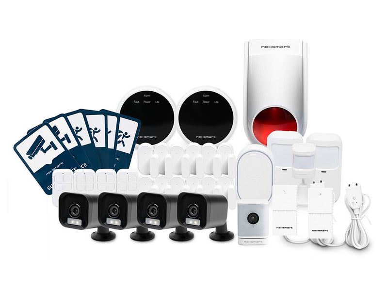 NEXSMART™ GROTE SMART ALARM PAKKET MET CAMERA (100-200M2) - MILIEUBESCHERMING - 1