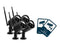 NEXSMART™ VISION4-B - 4 PAKKEN+BEWAKINGSSTICKER
